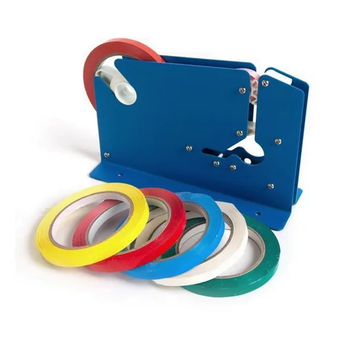 dispozitiv pentru sigilat pungi cu banda adeziva din PVC